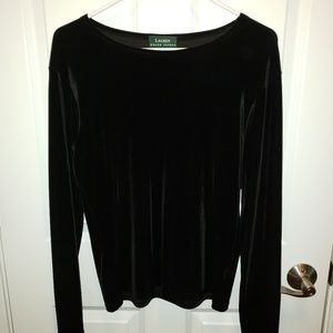 Ralph Lauren long velvet sleeve